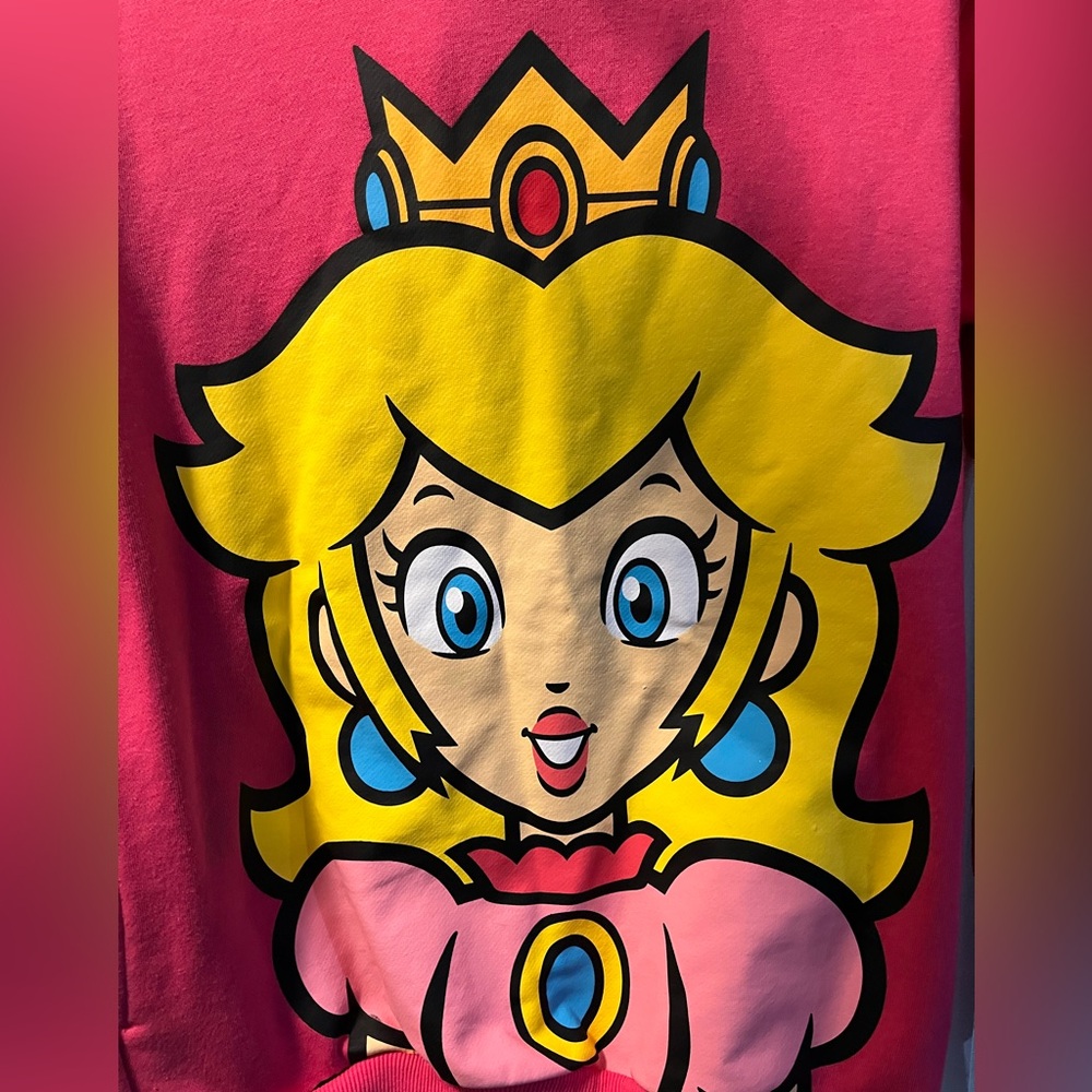 2025 Universal Studios Super Nintendo World Peach Jacket Hoodie XS - Picture 2 of 5